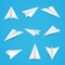 Set a simple paper planes icon.