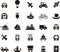 Set of simple transportation icons