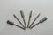 Set of six milling cutters for manicure creating