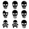 Set of Skull and crossbones icon