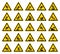 Set Of Slippery Symbol Sign,Vector Illustration, Isolate On White Background Label. EPS10