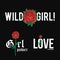 Set of slogan t-shirt graphic design with red roses. Trendy female style typography for tee print