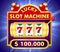 Set of slot machine golden casino or golden lucky jackpot gambling machine or spin fortune casino template