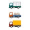Set of Small Cargo Trucks