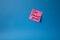 Set smart goals symbol. Concept words Set smart goals on pink steaky note. Beautiful blue background. Business and Set smart goals