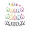 Set of smile teeth symbols with braces and smile word on them, isolated on a white background square vector illustration