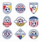 Set of Soccer Football Club Logo