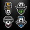 Set of Soccer Football logo, emblem.