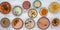 Set of soups from worldwide cuisines