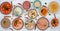 Set of soups from worldwide cuisines