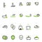 Set of spa icons. Vector illustration decorative design