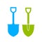 Set of spade vector icons