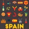 Set of spain icons