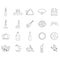 set of spain icons. Vector illustration decorative design