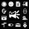 Set of Speaker, Unlocked, Id card, Battery, , Wireless internet, Video player, Locked, Worldwide, editable icon pack