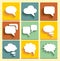 Set Speech bubble icons