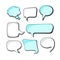 Set of speech bubbles