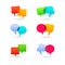 Set of speech bubbles