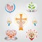 Set of Spirituality - Religion - Faith Icons - Several Colors