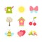 Set of spring icons