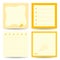 Set of square notepads with Banana