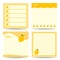 Set of square notepads with Lemon