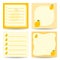 Set of square notepads with Lemon