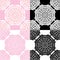 Set of squared backgrounds - ornamental seamless pattern.