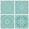 Set of squared backgrounds - ornamental seamless pattern.