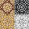 Set of squared backgrounds-ornamental seamless pattern.