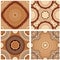 Set of squared backgrounds - ornamental seamless patterns