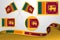 Set Of Sri Lanka Flags In Different Designs