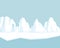 Set of stickers from glaciers. icebergs icons. cartoon ice vector illustration