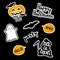 Set of stickers Halloween.