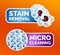 A set of stickers for washing clothes, stickers - micro-cleaning, stain removal, best washing quality, crystal white