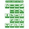 Set of stock pattern icon on transparent background
