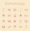 Set of stomatology simple icons