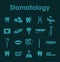 Set of stomatology simple icons