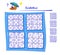 Set of Sudoku puzzles. Different levels. Logic game for children and adults. Play online. Memory training exercises for seniors.