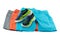 Set of summer fashion for boys. A set of three colorful shorts f