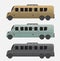 Set of Super Long Passenger limousine Van