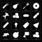 Set of Sushi, Seeds, Mushrooms, Pickles, Butter, Pie, Gingerbread, Spatula, Chives icons
