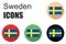 Set sweden icons