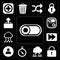 Set of Switch, Locked, Cloud computing, Compass, User, Fast forward, Upload, editable icon pack