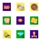 The set of symbols casino games. Gambling for money. Chips, dominoes, casino. Casino and gambling icon in set collection