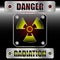 Set symdols radioactive danger