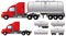 Set tank truck and fuel tanks