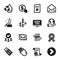 Set of Technology icons, such as Buy currency, Delete file, Messenger mail. Vector