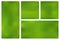 Set template horizontal, vertical, square green mesh gradient background