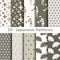 Set of ten Japanese patterns